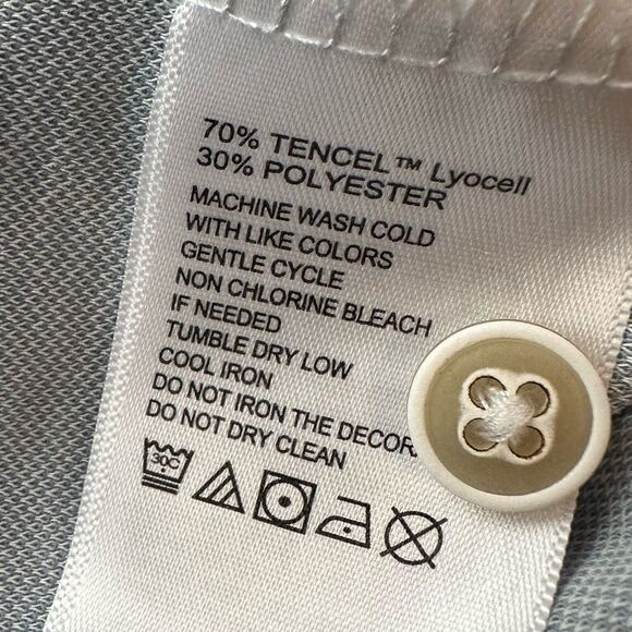 Tommy Bahama Silver/Gray SS Luxury Polo in Size XL - Picture 3 of 6